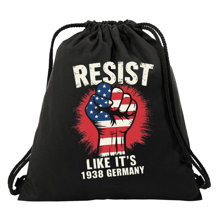Resist Like Its 1938 Germany Drawstring Bag