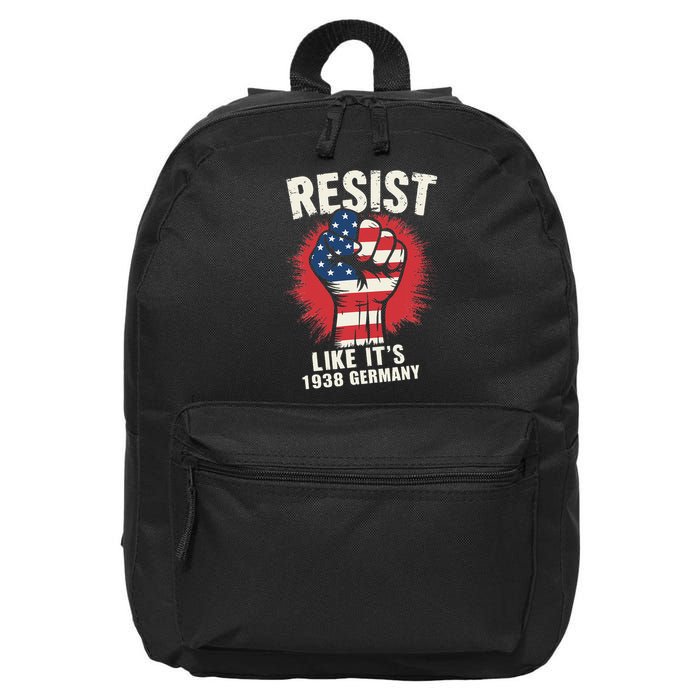 Resist Like Its 1938 Germany 16 in Basic Backpack