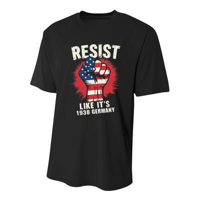 Resist Like Its 1938 Germany Youth Performance Sprint T-Shirt