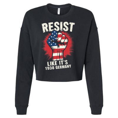 Resist Like Its 1938 Germany Cropped Pullover Crew