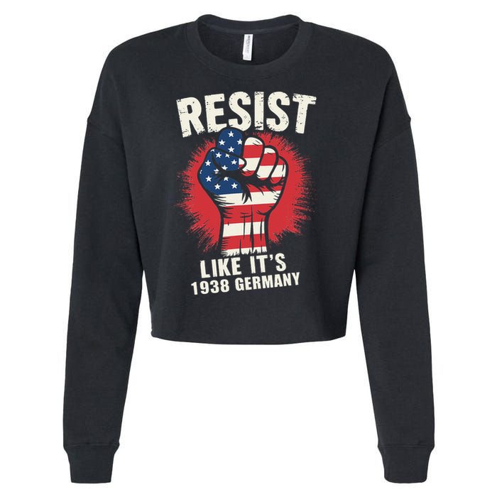 Resist Like Its 1938 Germany Cropped Pullover Crew