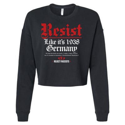 Resist Like It's 1938 Germany Cropped Pullover Crew