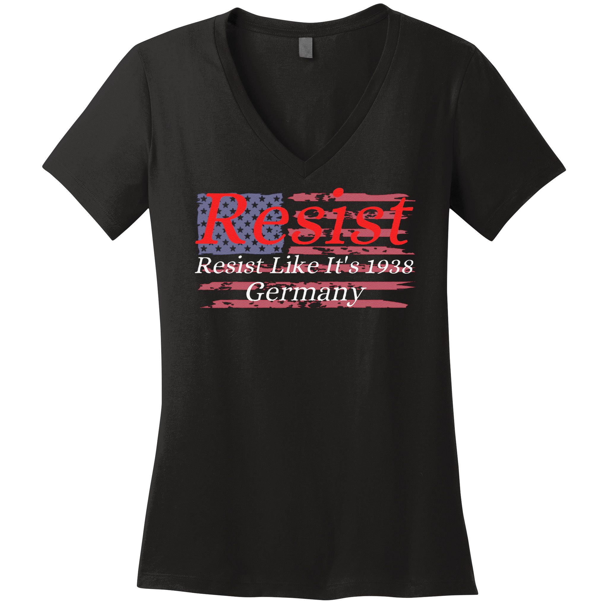 Resist Like Its 1938 Germany Women's V-Neck T-Shirt