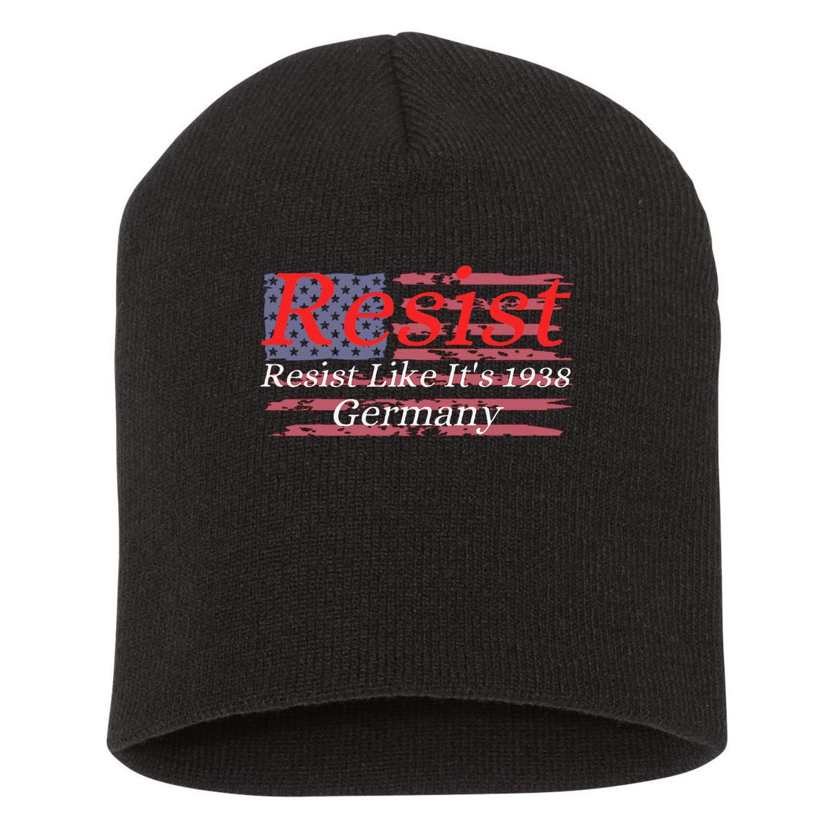 Resist Like Its 1938 Germany Short Acrylic Beanie