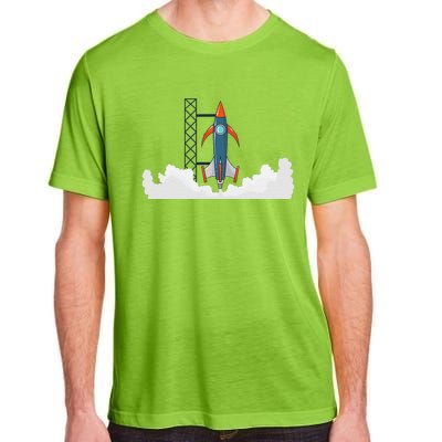 Rocket Launch Into Space Adult ChromaSoft Performance T-Shirt