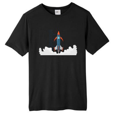 Rocket Launch Into Space Tall Fusion ChromaSoft Performance T-Shirt