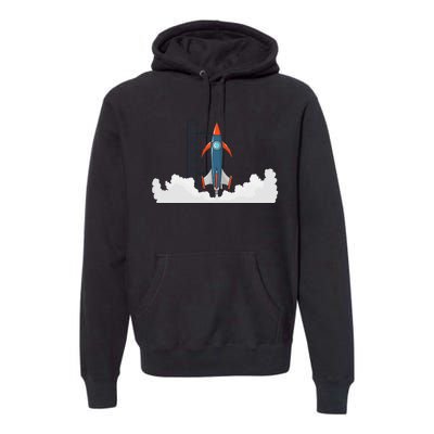 Rocket Launch Into Space Premium Hoodie