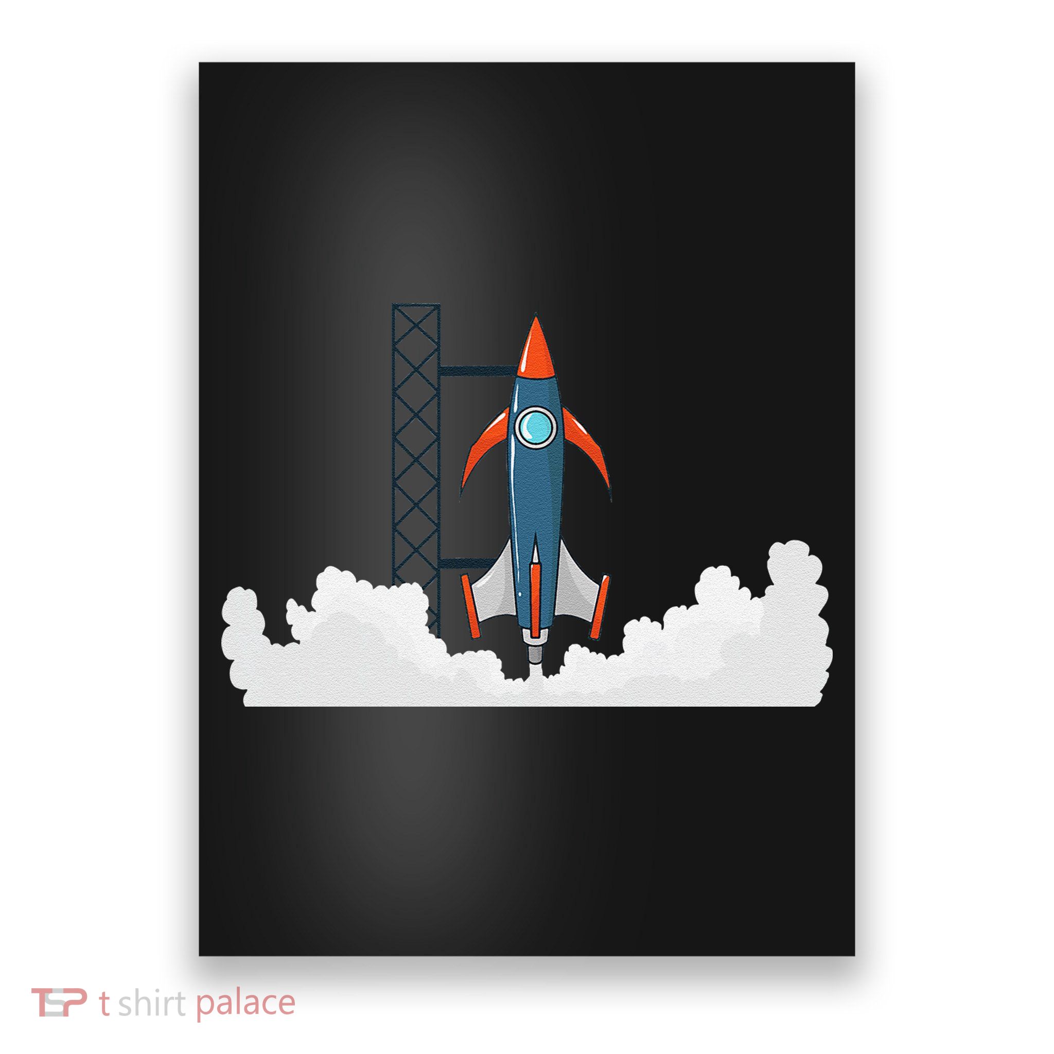 Rocket Launch Into Space Poster
