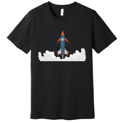 Rocket Launch Into Space Premium T-Shirt