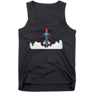 Rocket Launch Into Space Tank Top