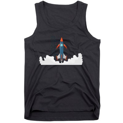 Rocket Launch Into Space Tank Top