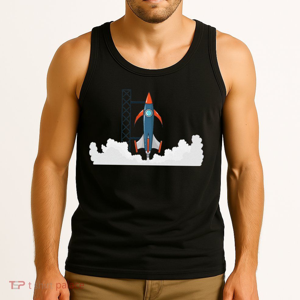 Rocket Launch Into Space Tank Top