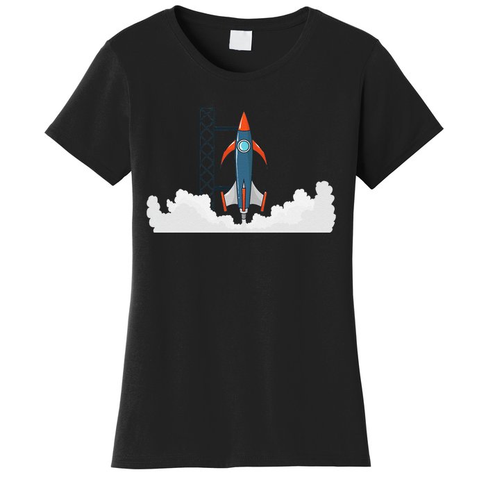 Rocket Launch Into Space Women's T-Shirt