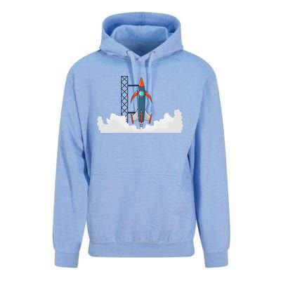 Rocket Launch Into Space Unisex Surf Hoodie