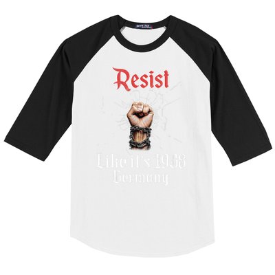 Resist Like Its 1938 Germany Vintage And Women Baseball Sleeve Shirt