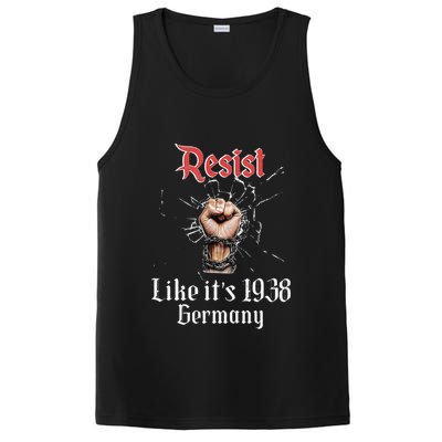 Resist Like Its 1938 Germany Vintage And Women PosiCharge Competitor Tank