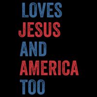 Retro Loves Jesus And America Too God Christian 4th Of July Impact Tech Backpack