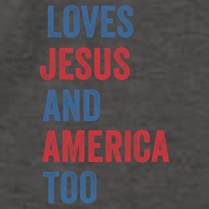Retro Loves Jesus And America Too God Christian 4th Of July Vector Backpack