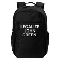 Raygunshirts Legalize John Green Daily Commute Backpack