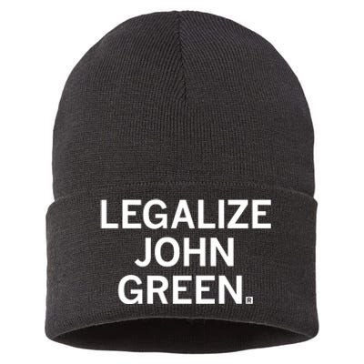 Raygunshirts Legalize John Green Sustainable Knit Beanie