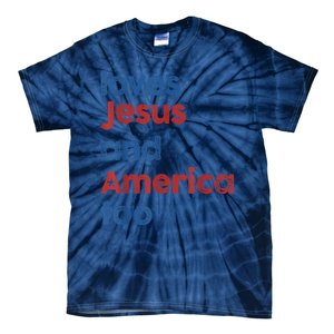 Retro Loves Jesus And America Too Tie-Dye T-Shirt