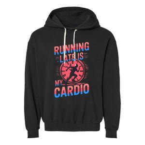 Running Late Joke Humorous Fitness Gift Garment-Dyed Fleece Hoodie