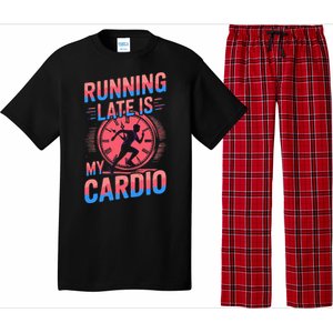 Running Late Joke Humorous Fitness Gift Pajama Set