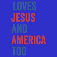 Retro Loves Jesus And America Too God Christian 4th Of July Meaningful Gift 16 in Basic Backpack