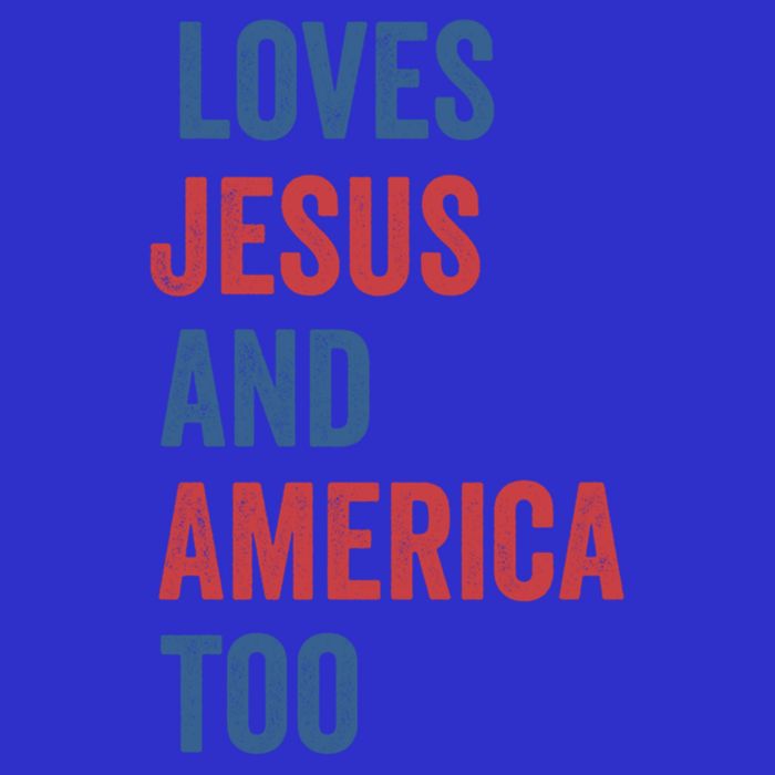 Retro Loves Jesus And America Too God Christian 4th Of July Meaningful Gift 16 in Basic Backpack