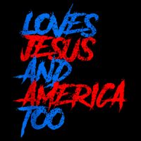 Retro Loves Jesus And America Too God Christian 4th Of July Cooling Performance Crew T-Shirt