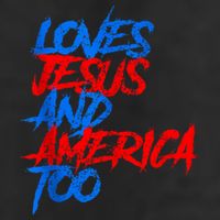 Retro Loves Jesus And America Too God Christian 4th Of July Adult Drive Performance Visor