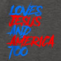 Retro Loves Jesus And America Too God Christian 4th Of July Vector Backpack