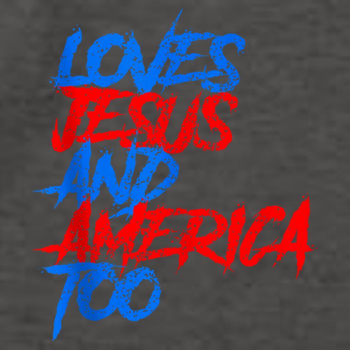 Retro Loves Jesus And America Too God Christian 4th Of July Vector Backpack