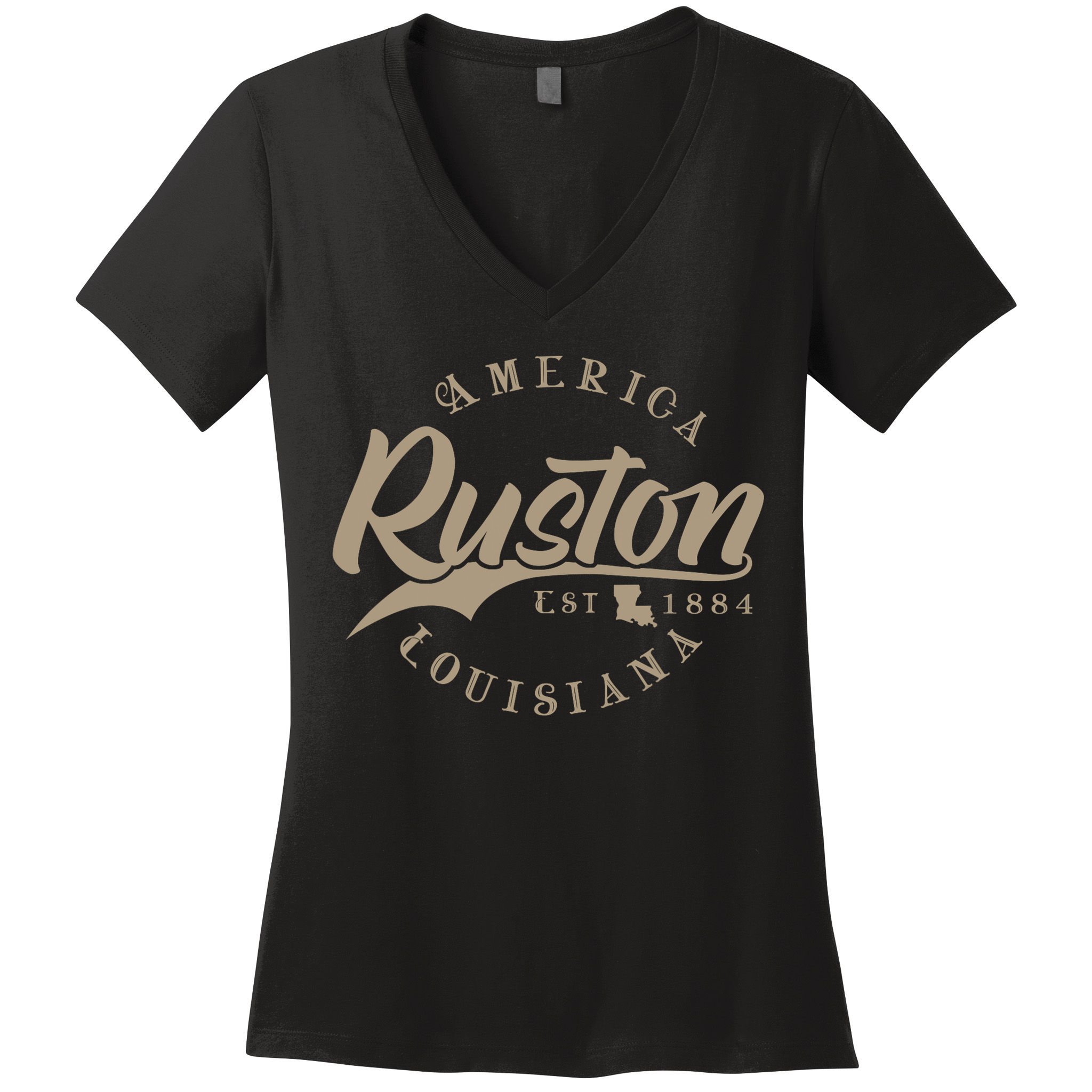 Ruston La Louisiana Women's V-Neck T-Shirt
