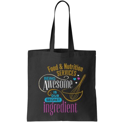 Retro Lunch Lady Food & Nutrition Services Being Awesome Bag