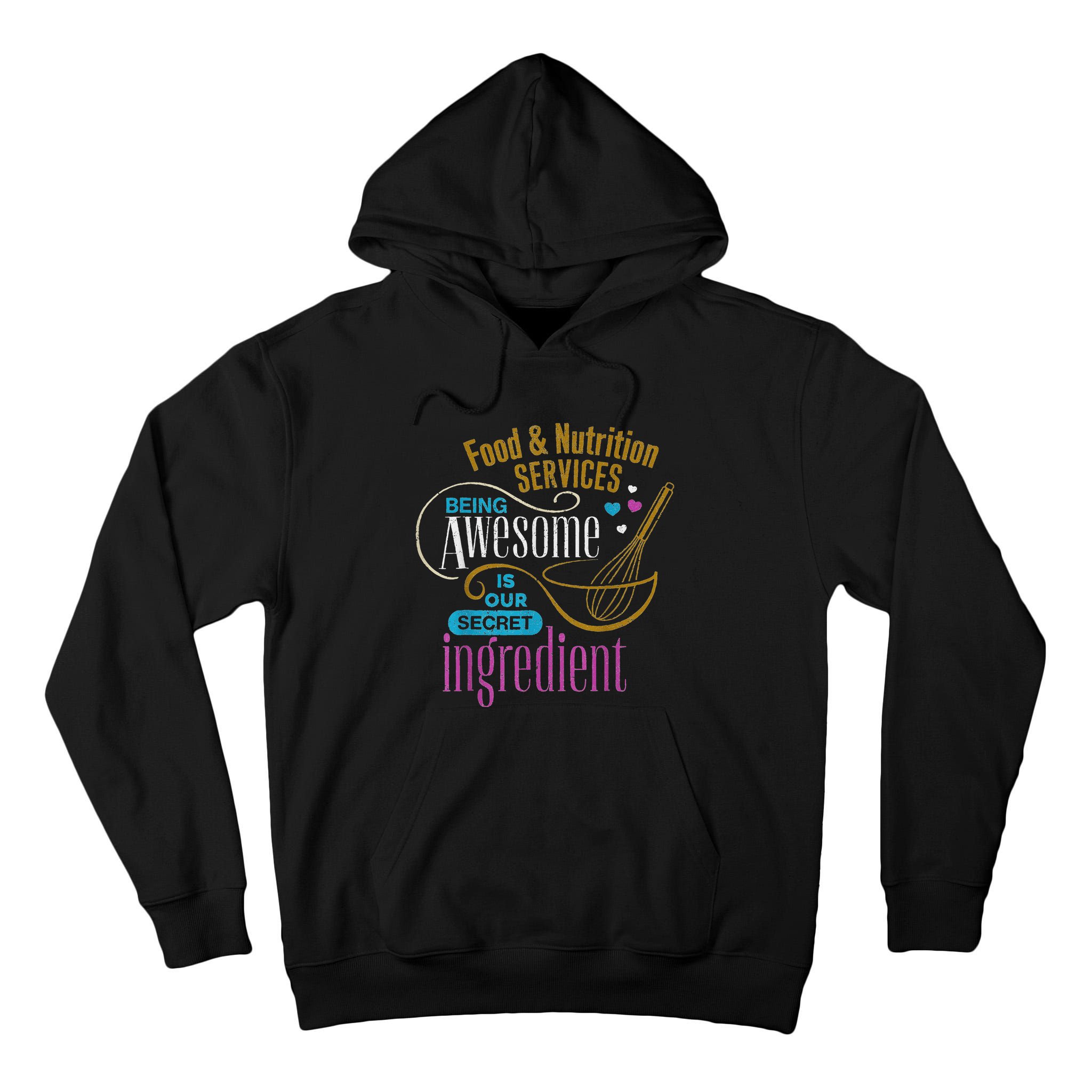 Retro Lunch Lady Food & Nutrition Services Being Awesome Tall Hoodie