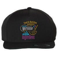 Retro Lunch Lady Food & Nutrition Services Being Awesome Wool Snapback Cap