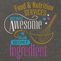 Retro Lunch Lady Food & Nutrition Services Being Awesome Cotton Canvas Backpack