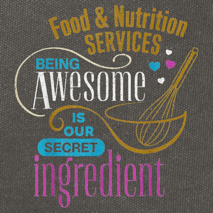 Retro Lunch Lady Food & Nutrition Services Being Awesome Cotton Canvas Backpack