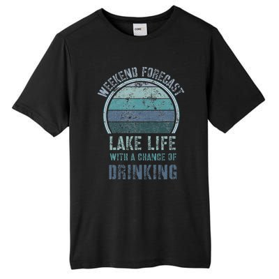 Retro Lake Life Apparel Lake Lover Weekend Forecast Drinking Tall Fusion ChromaSoft Performance T-Shirt