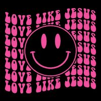 Retro Love Like Jesus Happy Face Aesthetic Cooling Performance Crew T-Shirt