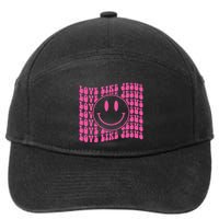 Retro Love Like Jesus Happy Face Aesthetic 7-Panel Snapback Hat