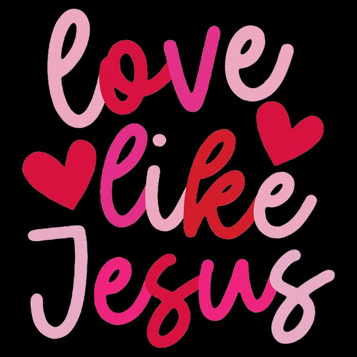 Retro Love Like Jesus Coquette Heart Bow Button