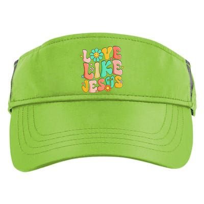 Retro Love Like Jesus Christian Religious God Lovers Gift Adult Drive Performance Visor