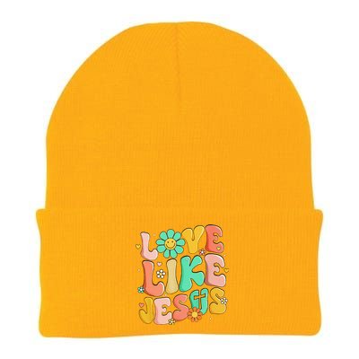 Retro Love Like Jesus Christian Religious God Lovers Gift Knit Cap Winter Beanie