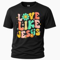 Retro Love Like Jesus Christian Religious God Lovers Gift Cooling Performance Crew T-Shirt