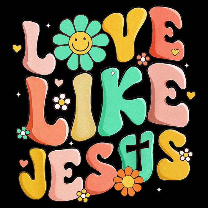 Retro Love Like Jesus Christian Religious God Lovers Gift Cooling Performance Crew T-Shirt
