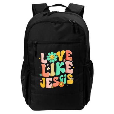 Retro Love Like Jesus Christian Religious God Lovers Gift Backpack