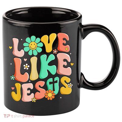 Retro Love Like Jesus Christian Religious God Lovers Gift 11oz C Handle Ceramic Mug
