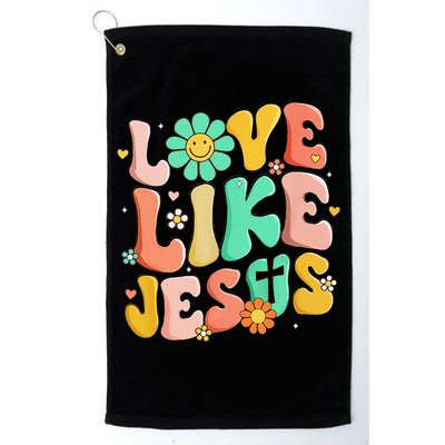 Retro Love Like Jesus Christian Religious God Lovers Gift Golf Towel